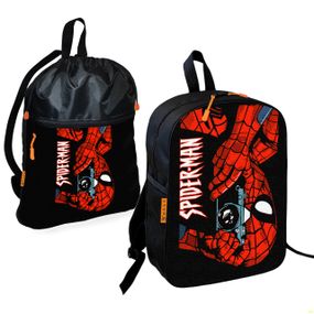 Шкільний рюкзак дитячий Людина-павук + Сумка для взуття спортивної форми рюкзак-мішок хлопчикові (01896)