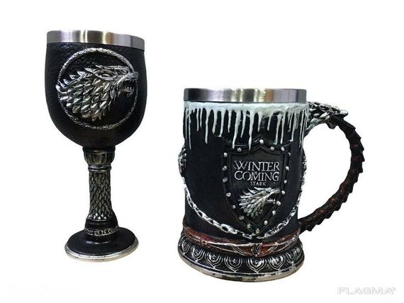 Подарочный Набор Кружка Чашка Бокал 3D Игра Престолов Game Of Thrones Winter Is Coming... | Зображення 2