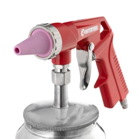 Пістолет піскоструминний пневматичний із металевим бачком INTERTOOL PT-07071 | Зображення 3