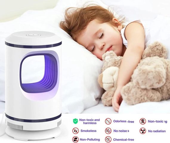 Електрична лампа для знищення комарів, USB-зарядка. Колір білий | Зображення 4