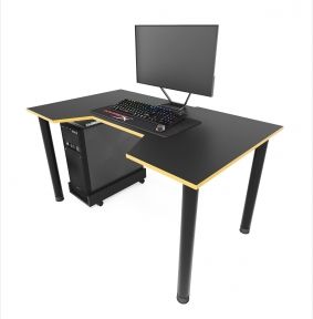 Стол компьютерный ZEUS GAMER-3 черныйжелтый