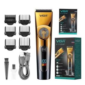 Машинка для стрижки волосся для чоловіків VGR V-663 Змінні насадки