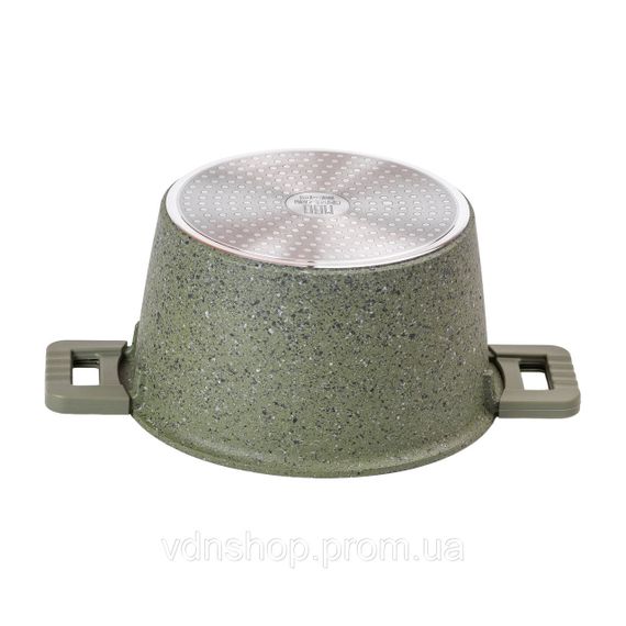 Алюминиевая кастрюля объемом 5,3 л с крышкой Ø 24 см с антипригарным покрытием MGC HP-4-446GR | Зображення 2