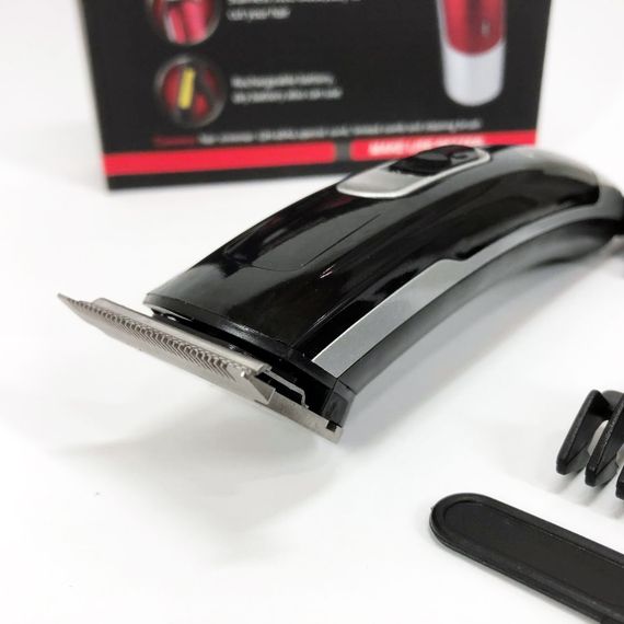 Малошумная машинка для стрижки волос, Профессиональный триммер с набором насадок, Триммер для висков TR-14 | Зображення 1