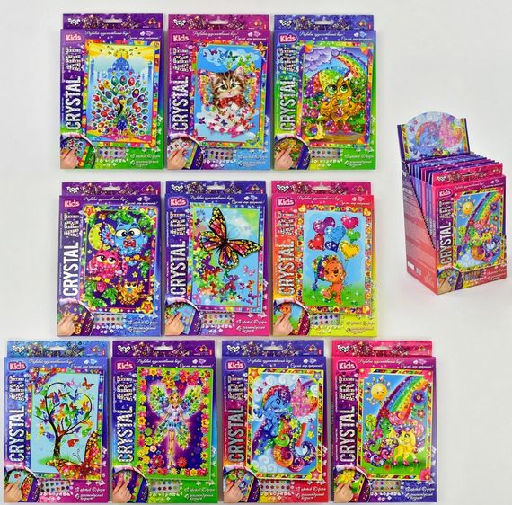 Набір творчої творчості "CRYSTAL ART KIDS" CArt-01 Danko Toys Совенята Вид 9 | Зображення 2