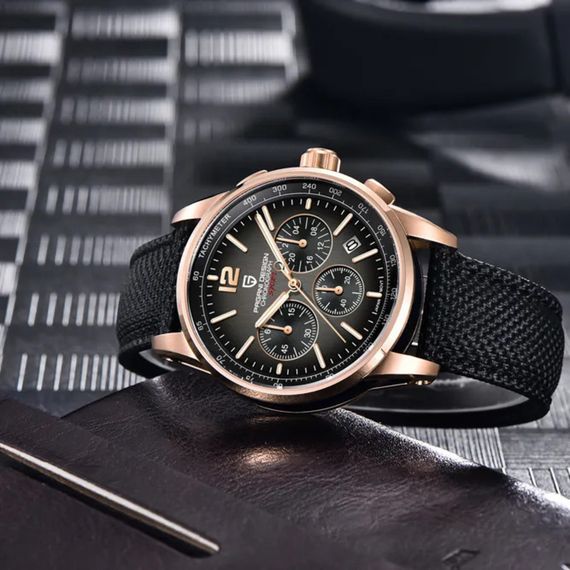 Чоловічий годинник Pagani Design YS008 Rose Gold-Black | Зображення 1