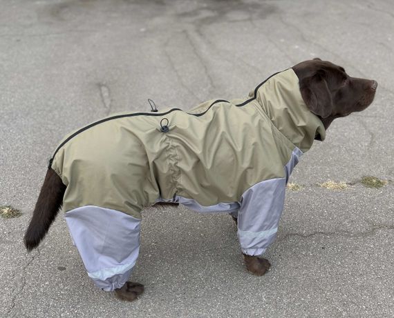 Дощовик для великих собак оливка MB-7 | Зображення 1