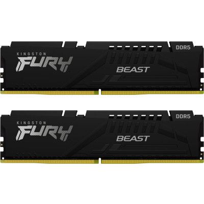 Модуль памяти для компьютера DDR5 16GB (2x8GB) 6000 MHz Beast Black Kingston Fury (ex.HyperX)