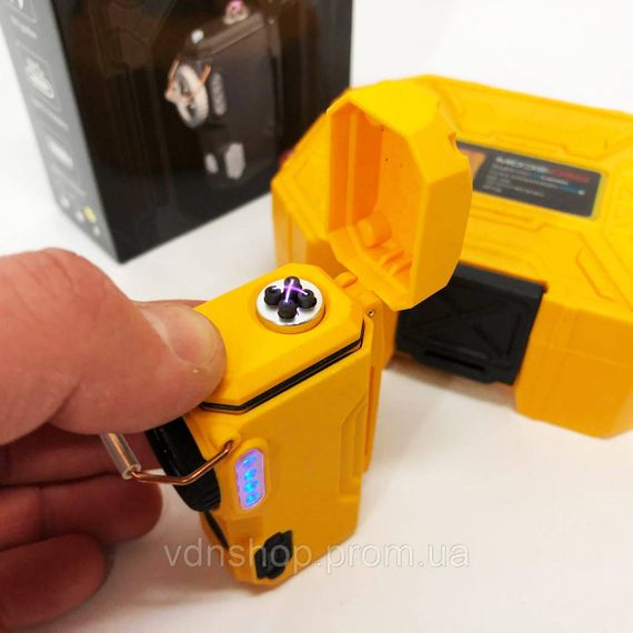 Стильна запальничка в подарунок D50-SMD, Запальничка електроімпульсна сенсорна на зарядці RG-66 | Зображення 5