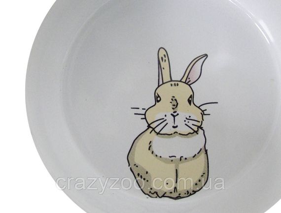 Миска для гризунів Nobby Rabbit керамічна жовта Ø 11x4.5 см 300 мл 73750 | Зображення 1