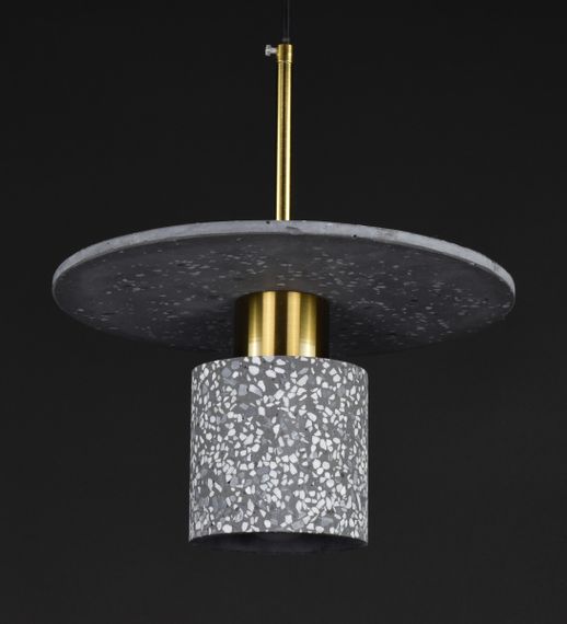 Люстра підвісна на 1 лампочку 27678 Латунь 37-180х29х29 см. | Зображення 2