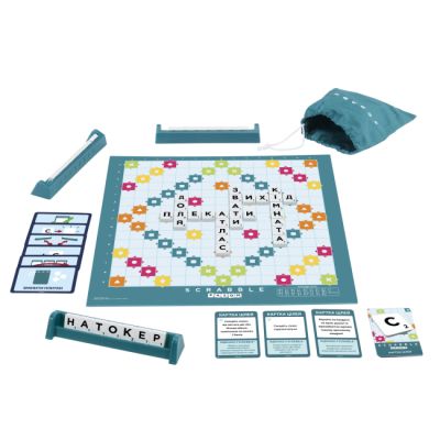 Настільна гра Scrabble Скрабл Оригінал українською (HXW21) | Зображення 2