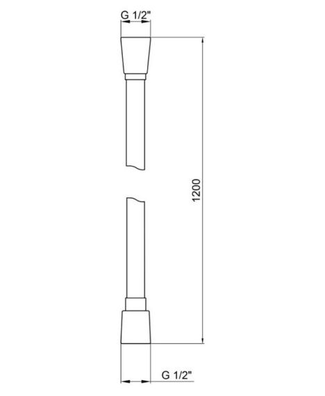 Шланг для душу Kroner KRM - C608 Anti-Twist 120 см (CV029961) | Зображення 1