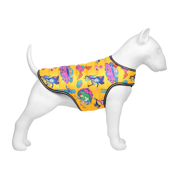 Курточка-накидка для собак WAUDOG Clothes, малюнок "Рік та Морті 3", M, А 37 см, B 52-62 см, С 36-47 см