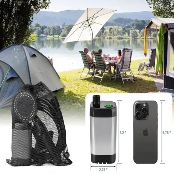 Портативний душ із насосом на акумуляторі MaxFlow 6000 mA із зарядкою від USB, Душ похідний | Зображення 6