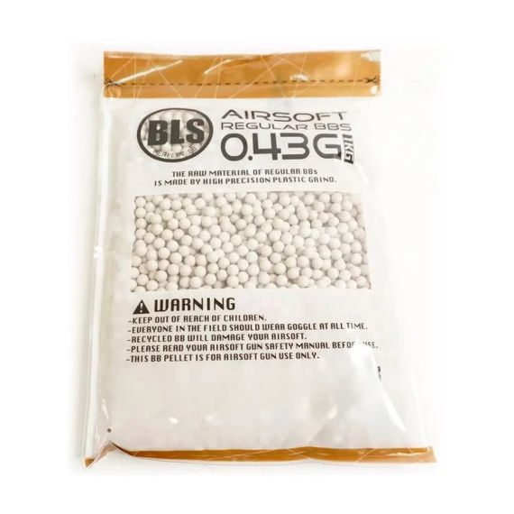 Шарики для страйкбола BLS BLS-WHITE-043-1 0.43 1 кг 2350 шт белые | Зображення 1