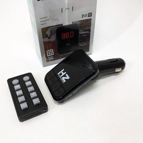 Fm трансмітер в машину HZ H6-12-24V, Трансмітер для машини в прикурювач Перехідник машину для музики HQ-82 | Зображення 2