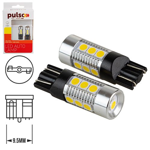 Лампа PULSO/габаритні/LED T10/W2.1x9.5d/9SMD-3030/9-18v/320lm