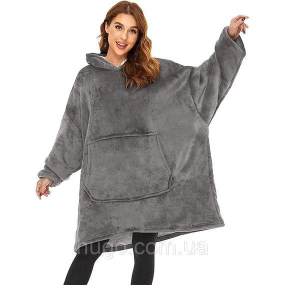 Толстовка з капюшоном Huggle Hoodie Затишний плед-халат оверсайз XPRO 200x140 см (123457660_293) | Зображення 3