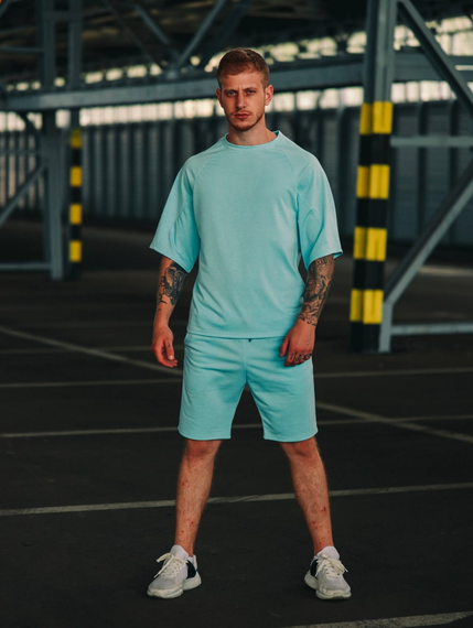 Комплект Оверсайз лето голубой S | Зображення 1