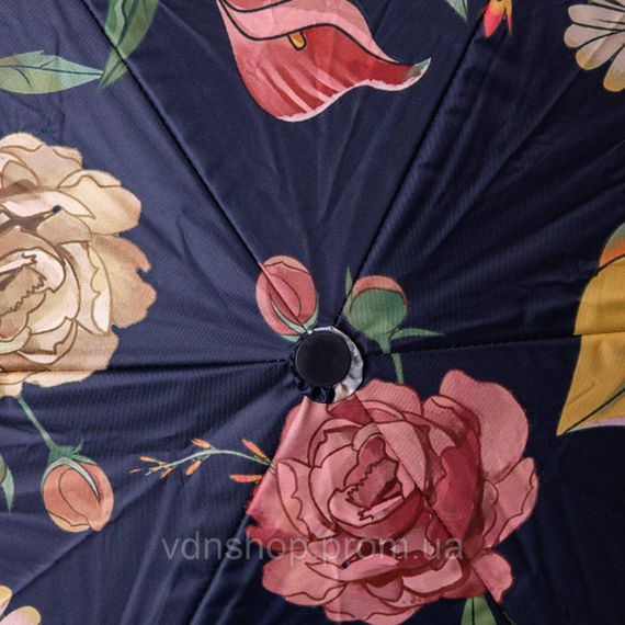 Парасолька механічна елегантна з принтом міцна надійна з поліестеру діаметр 99 см Чорний HP-23-15B | Зображення 7