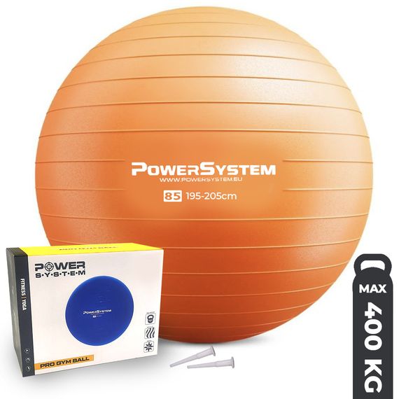 М'яч для фітнесу (фітбол) Power System PS-4018 Ø85 cm PRO Gymball Orange