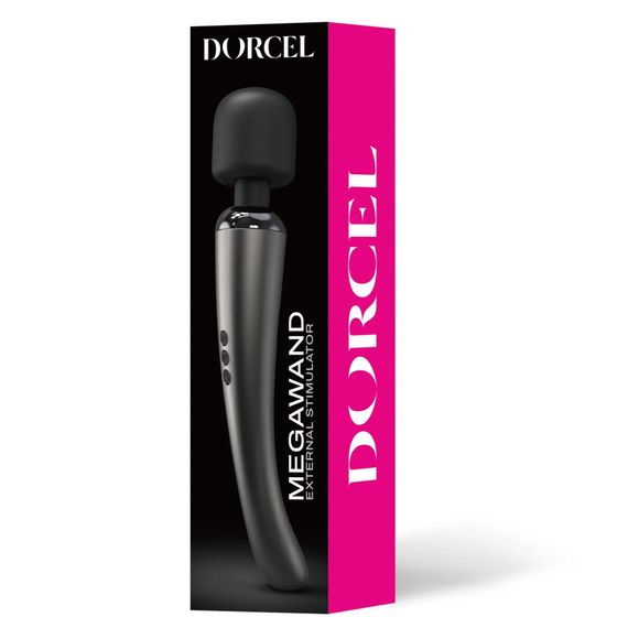 Потужний вібромасажер Dorcel Megawand Chrome Silver який перезаряджається, 160 режимів | Зображення 6