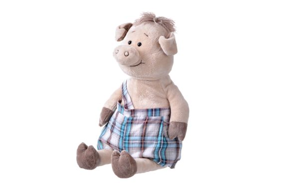 Мягкая игрушка Same Toy Свинка  в комбинезоне 45см THT706 (THT706)
