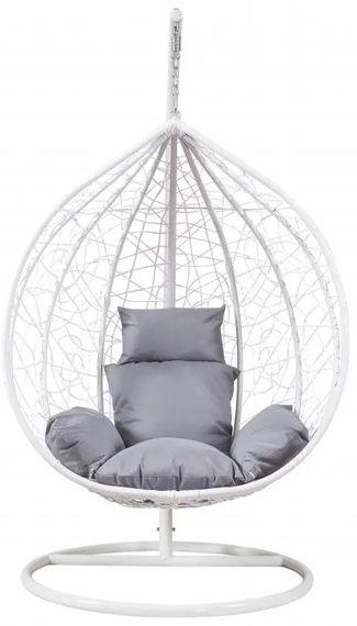 Підвісне крісло-гойдалка кокон Bonro Бонро 329XL (біло-сіре) (46000014) | Зображення 1