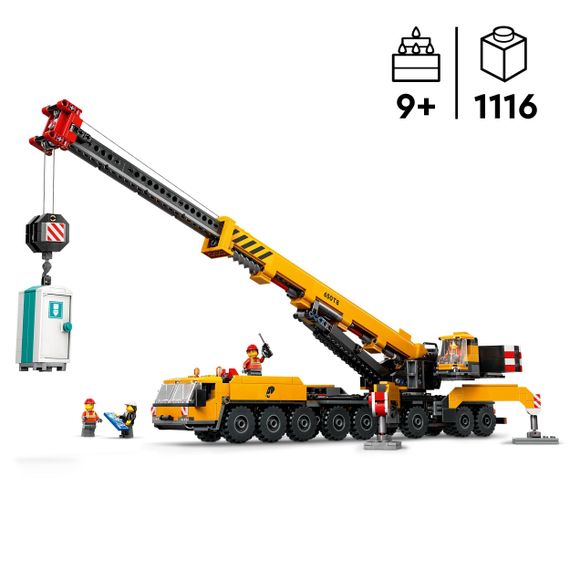 Конструктор LEGO City Жовтий пересувний будівельний кран 60409 | Зображення 5