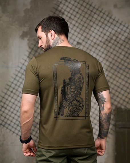 Тактична потивогонна футболка Дева 7.62 олива ПП7813