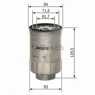 Фільтр паливний BOSCH 1457434453 на HYUNDAI H100 / GRACE фургон