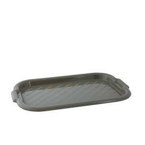 Таця прямокутна 45*30*4см пластик какао 168039 Алеана