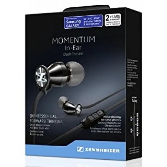 Навушники вкладиші Sennheiser MOMENTUM M2 IEi Black Сhrome | Зображення 1