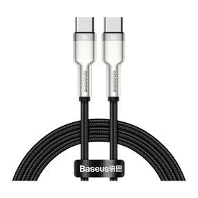 Дата кабель USB-C to USB-C 1.0m 100W metal black Baseus (CATJK-C01)