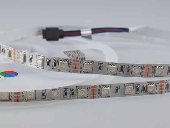 Світлодіодна LED стрічка PROLUM™ 12V; 5050\60; IP20; Series "PRO", RGB | Зображення 4