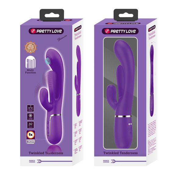 Вібратор PRETTY LOVE Shonia Dark PurpTwinkled Tenderness Sex Aura | Зображення 1