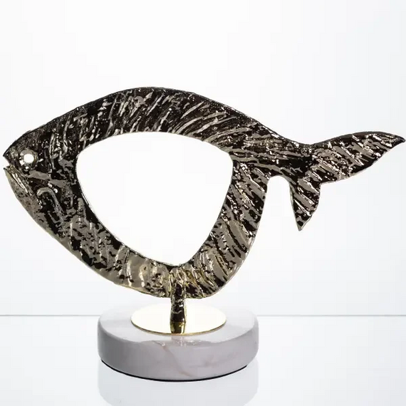 Декоративна фігурка Modern Fish 25х10х18 см металева HP-7-21 | Зображення 2