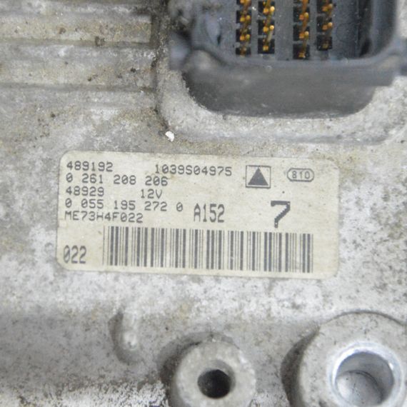 Блок керування двигуном 1.4 Fiat Idea Doblo 2003-2016 Комп'ютер мотора Фіат Ідеа Добло 0261208206 | Зображення 1