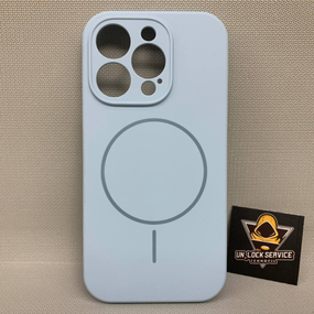 Чохол Iphone 14 Pro MagSafe Софт Тач м'який Протиударний Голубий
