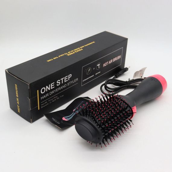 Фен-щітка для волосся 3в1 One Step Hair Dryer, 1000Вт / Фен браш для укладання волосся / Фен-стайлер для випрямлення волосся | Зображення 9