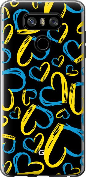 Чехол на LG G6 Сердца UA "5292u-836-17620"