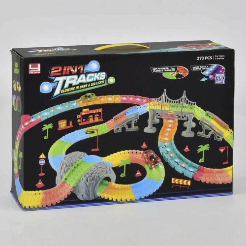 Уцінка. Дитячий гоночний LED трек "Magic Track" 2 в 1 - не товарний вигляд