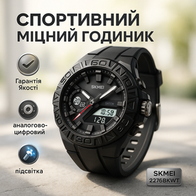 Спеціальний годинник для армії SKMEI 2276BKWT, Тактичний годинник для ЗСУ армійський оригінал WY-91