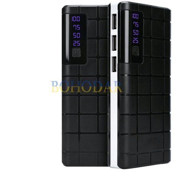 Повербанк MOBILE POWER QL-268 UNIVERSAL чорний 20000 mAh POWERBANK LCD з ліхтариком UNIVERSAL 100% HIGH SPEED 3xUSB 2.1A Польща! | Зображення 1