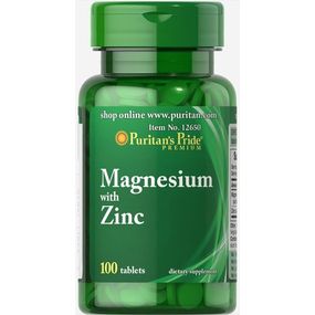 Мультиминеральный комплекс Puritan's Pride Magnesium with Zinc 100 Tabs