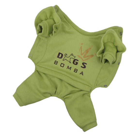 Костюм трьохнитка рюша оливка D-166 | Зображення 5