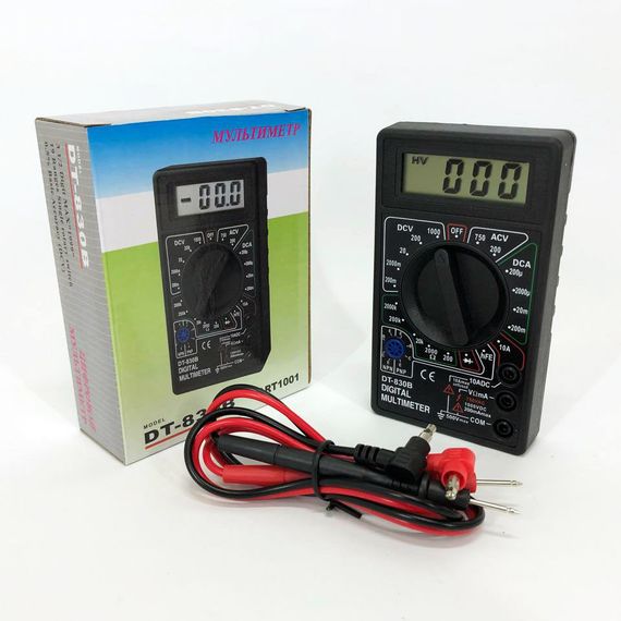 Цифровой мультиметр Digital DT-830B, Качественный мультиметр, RQ-123 Электронный мультиметр | Зображення 4
