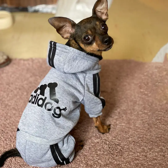 Костюм спортивний для собак Adidog Cірий M | Зображення 1