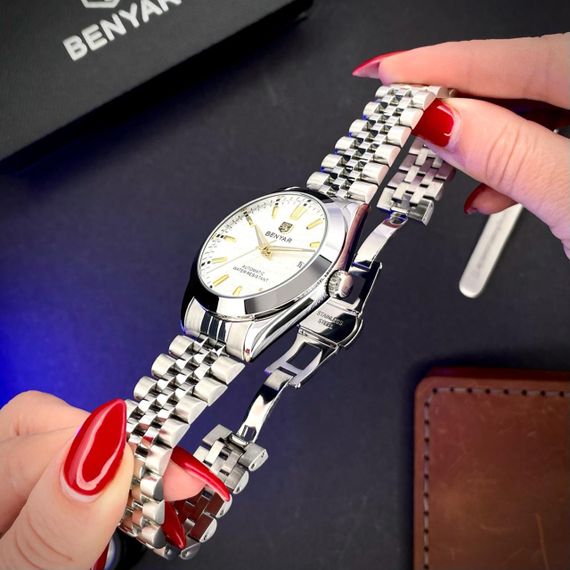 Чоловічий годинник Benyar BY-5209 White | Зображення 5